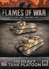 Flames of War: American: M6 (3-inch & 37mm) Heavy Tanks (x2) 