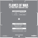 Flames of War: Artillery Template (Etched) 
