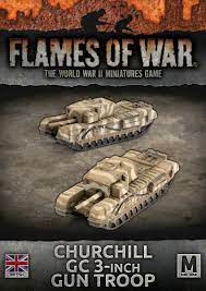 Flames of War: British:  Churchill Gun Carrier (3-inch) Tanks (x2) 