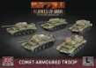 Flames of War: British: Comet Platoon  (5x Plastic) - BBX71 [9420020255630]