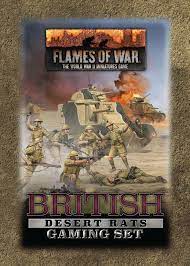 Flames of War: British Desert Rats Gaming Set (x20 Tokens, x2 Objectives, x16 Dice) 