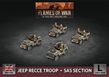 Flames of War: British: Jeep Recce Troop/SAS Section (4x Plastic) - BBX73 [9420020255654]