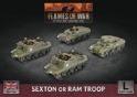 Flames of War: British: Sexton or Ram Troop (4x plastic) 