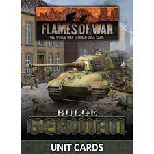 Flames of War: Bulge: German Unit Cards 