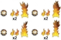 Flames of War: Destroyed Markers (x8) 