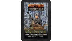 Flames of War: German Iron Cross Gaming Set (x20 Tokens, x2 Objectives, x16 Dice) 