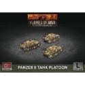Flames of War: German: Panzer II Tank Platoon (x3 Plastic) 