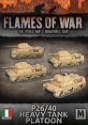 Flames of War: Italian: P26/40 (75mm) Heavy Tank Platoon(x4) 