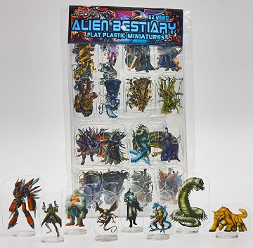 Flat Plastic Miniatures: Legendary Games Alien Bestiary 