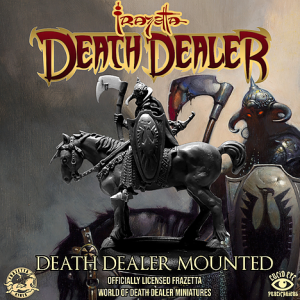 Frazetta World of Death Dealer- Death Dealer Mounted 