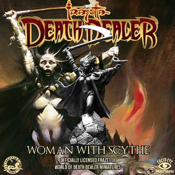 Frazetta World of Death Dealer- Woman with Scythe 