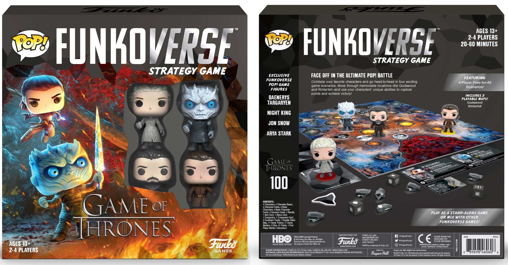 Funkoverse Strategy Game: Game of Thrones (4 Pk) 