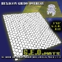 GEO Mats: Hex 1" Grid 3x3- White - TWD18GEO3x3-H1WC [784008124981]