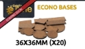 Gale Force Nine: Econo Bases: 36x36mm (20) 