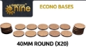 Gale Force Nine: Econo Bases: 40mm round (20)  