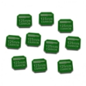 Gaslands: 125mm Cannon Ammo Tokens, Translucent Green 