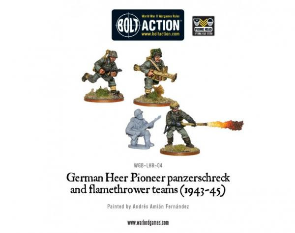 Bolt Action: German: Heer Pioneer panzerschreck and flamethrower teams (1943-45) 