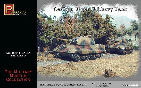 Pegasus Hobbies WWII 1/72: German Tiger II Heavy Tank 