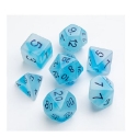 Glow Series: Icy Crumbs: RPG Dice Set (7 pcs) 