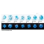 Glow Series: Icy Crumbs: RPG Dice Set (7 pcs) - GGS50028ML [4251715405352]