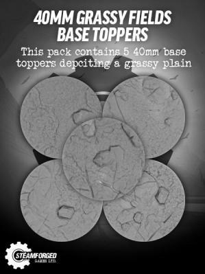GuildBall: Base Toppers: Grassy Fields 40mm (5) [SALE] 