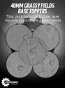 GuildBall: Base Toppers: Grassy Fields 40mm (5) [SALE] 