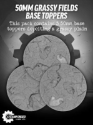 GuildBall: Base Toppers: Grassy Fields 50mm (3) [SALE] 