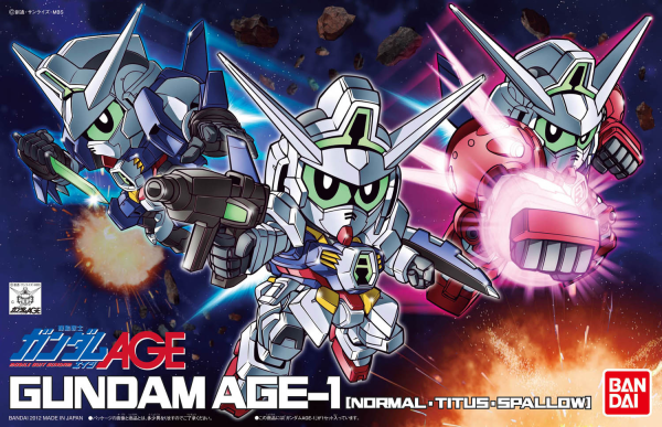 Gundam AGE SD BB369: Gundam Age-1 (Normal/Titus/Spallow) 