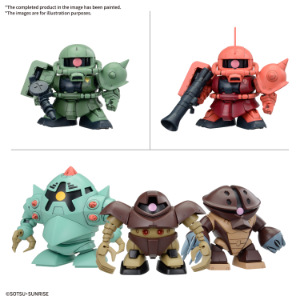 Gundam BB SENSHI MOBILE SUIT GUNDAM PRINCIPALITY OF ZEON MOBILE SUIT SET