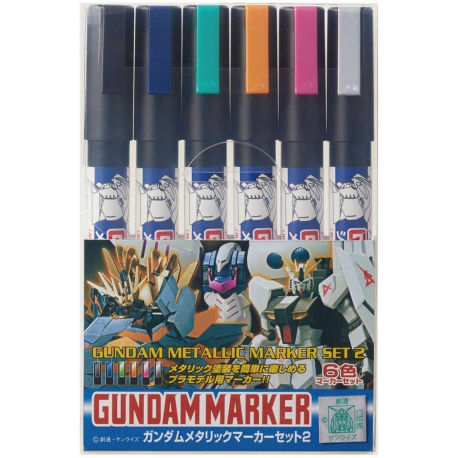 Gundam Marker Set: Metallic Markers 2 