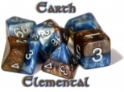 Halfsies Dice: 7 Dice Set: EARTH ELEMENTAL 