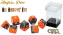 Halfsies Dice: 7 Dice Set: HALLOWS EVE 