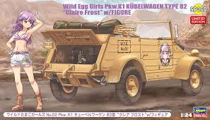 Hasegawa 1/24: Wild Egg Girls Pkw.K1 Kubelwagen Type 82 "Claire Frost" 