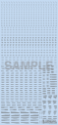 HiQ Parts: 1/100 RB01 Caution Decal One Color - Gray 