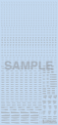 HiQ Parts: 1/100 RB01 Caution Decal One Color - Light Gray  