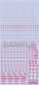 HiQ Parts: 1/100 RB01 Caution Decal One Color - Red 