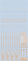 HiQ Parts: 1/100 RB01 Caution Decal - Orange & Gray 