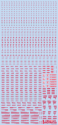 HiQ Parts: 1/100 RB01 Caution Decal - Red & Gray  