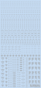 HiQ Parts: 1/100 RB02 Caution Decal One Color - Light Gray 