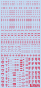 HiQ Parts: 1/100 RB02 Caution Decal One Color - Red 