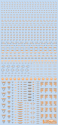 HiQ Parts: 1/100 RB02 Caution Decal - Orange & Gray 