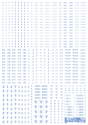 HiQ Parts: 1/144 RB03 Caution Decal One Color - Blue 