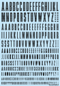 HiQ Parts: CND Decal - Alphabet Dark Gray 