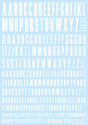 HiQ Parts: CND Decal - Alphabet White 