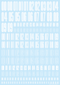 HiQ Parts: CND Decal - Number White 