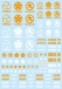 HiQ Parts: JPN DECAL 00 - Orange 