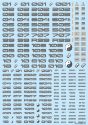HiQ Parts: TR Decal 3 Number Gray 