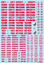 HiQ Parts: TR Decal 3 Number Red 