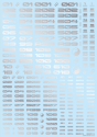 HiQ Parts: TR Decal 3 Number Silver 