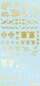 HiQ Parts: Tattoo Decal 02 "Skull" Gold  